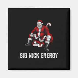 Big Nick Energy Fun Santa Christmas 3 Magnet