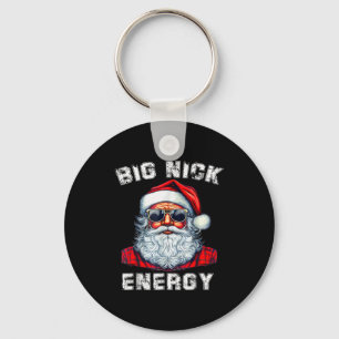 Big Nick Energy Funny Santa Christmas Key Ring