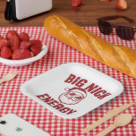 Big Nick Energy Funny Santa Rude Christmas Joke  Paper Plate<br><div class="desc">Big Nick Energy Funny Santa Rude Christmas Joke</div>