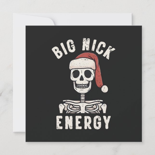 Big Nick Energy  Holiday Card (Front)
