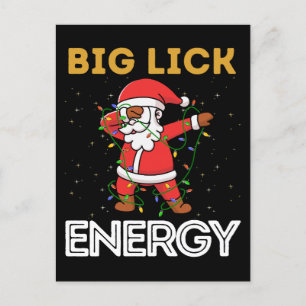 Big nick energy, naughty, Santa Claus, Saint Nicho Holiday Postcard