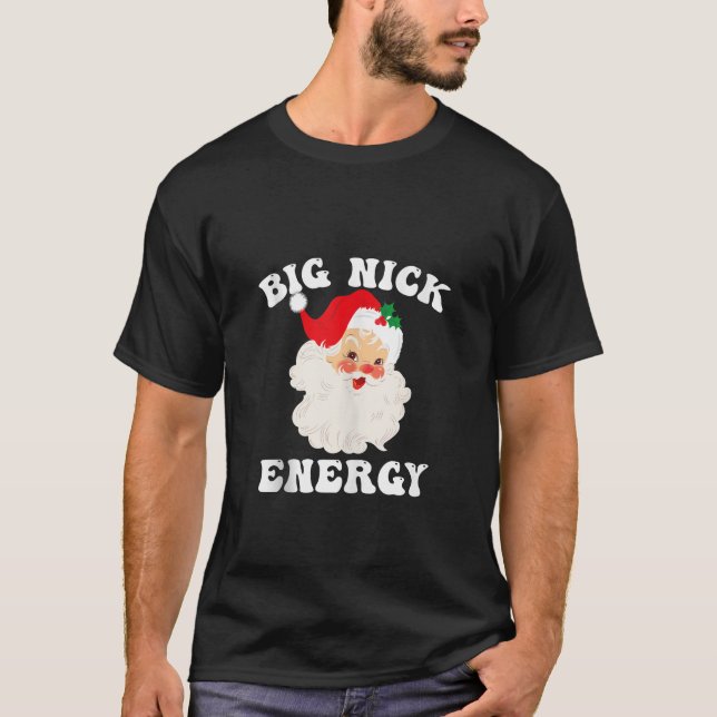Big Nick Energy Santa Christmas Tank Top (Front)