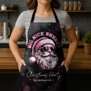 Big Nick Energy Santa Funny Christmas Xmas Holiday Apron