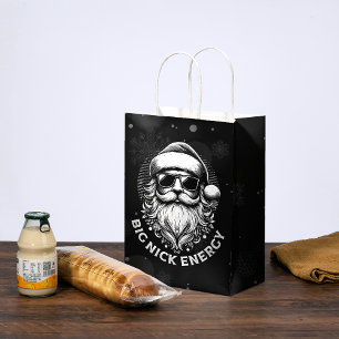 Big Nick Energy Santa Funny Christmas Xmas Holiday Medium Gift Bag