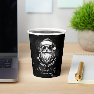 Big Nick Energy Santa Funny Christmas Xmas Holiday Paper Cups