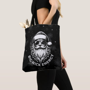 Big Nick Energy Santa Funny Christmas Xmas Holiday Tote Bag
