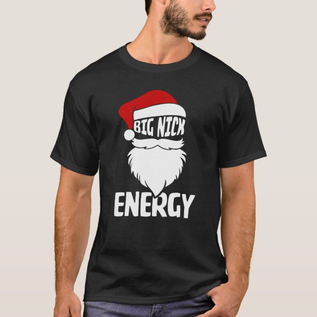 Big Nick Energy  Xmas Christmas Ugly Sweater Men W (Front)