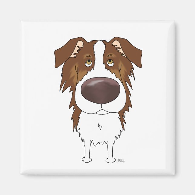 Big Nose Aussie Magnet (Front)