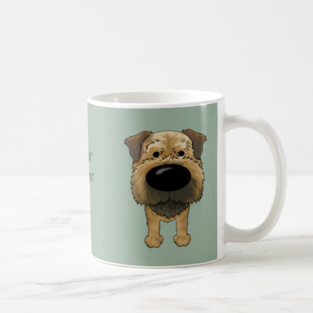 Big Nose Border Terrier Coffee Mug (Right)