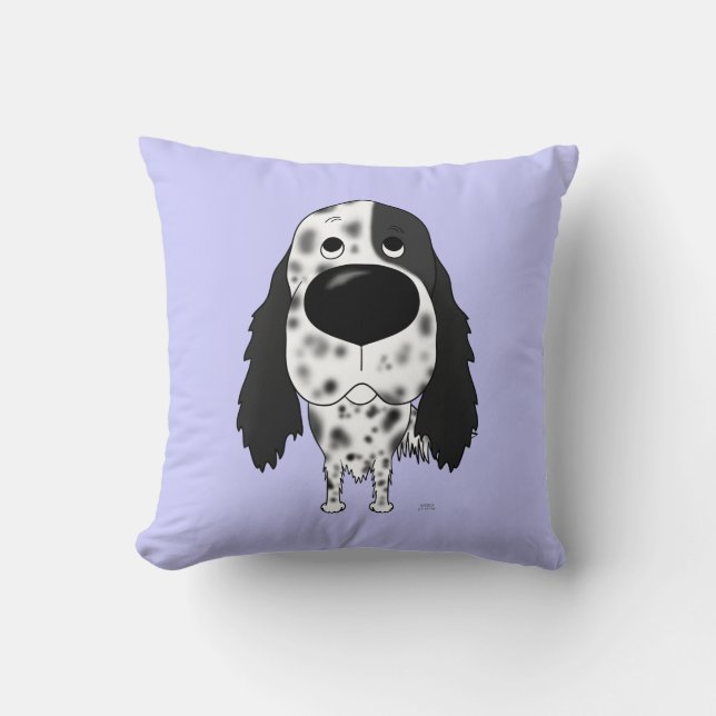 Big Nose English Setter Cushion (Front)