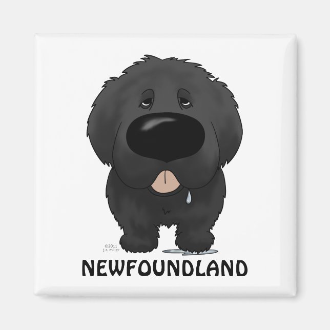 Big Nose Newfoundland Magnet (Front)