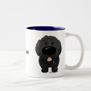 Big Nose Newfoundland Two-Tone Coffee Mug