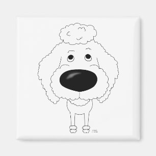 Big Nose Poodle Magnet