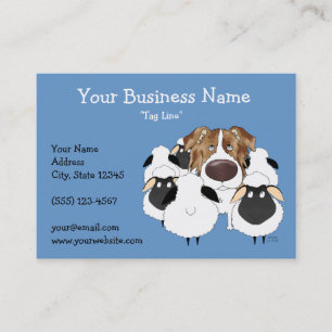 Big Nose Red Merle Australian Shepherd Business Card