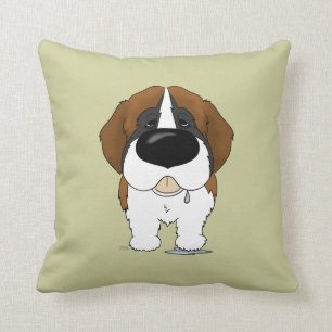 Big Nose Saint Bernard Cushion