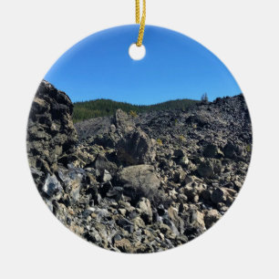 Big Obsidian Flow, OR Ceramic Ornament