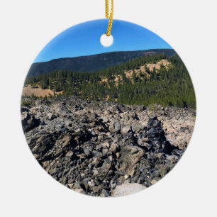 Big Obsidian Flow, OR Ceramic Ornament
