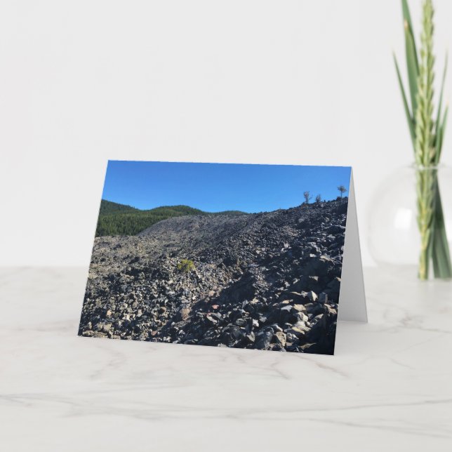 Big Obsidian Flow, Oregon Card (Front)