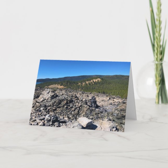 Big Obsidian Flow, Oregon Card (Front)