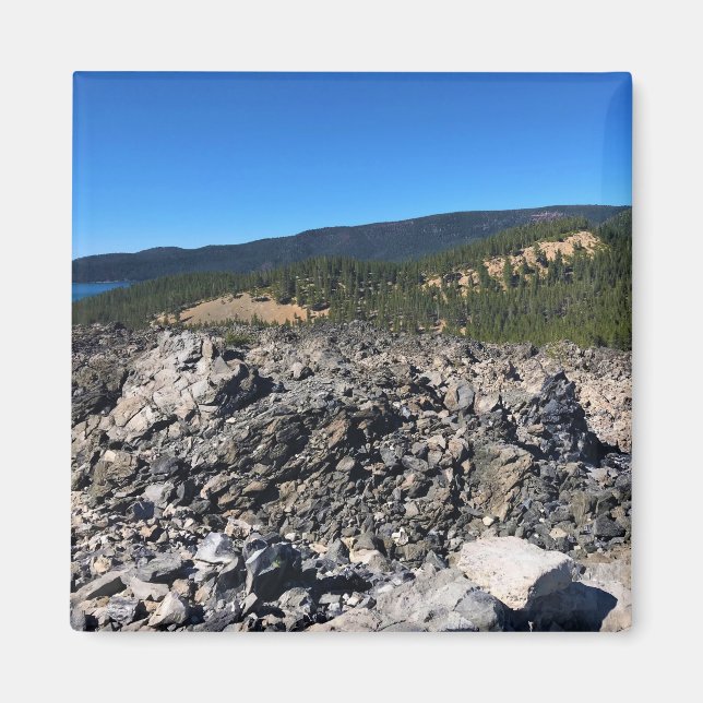 Big Obsidian Flow, Oregon Magnet (Front)