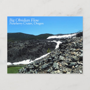 Big Obsidian Flow, Oregon Postcard