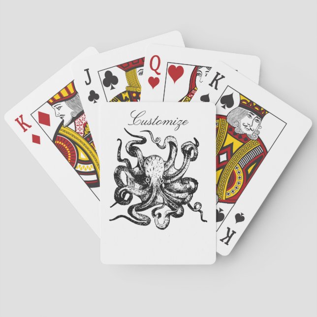 Big octopus Thunder_Cove Playing Cards (Back)