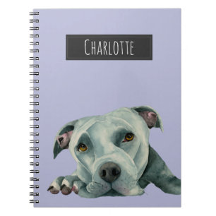 Big Ol' Head - Dog Painting Add Your Name Notebook
