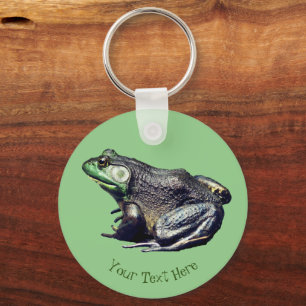 Big Old Bullfrog Animal Personalised Key Ring