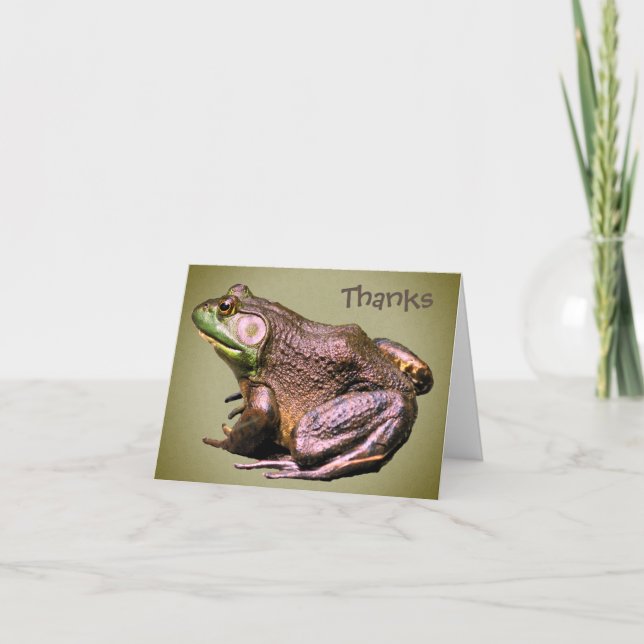 Big Old Bullfrog Customisable Thank You Card (Front)