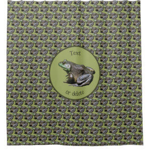 Big Old Bullfrog Nature Personalised Shower Curtain