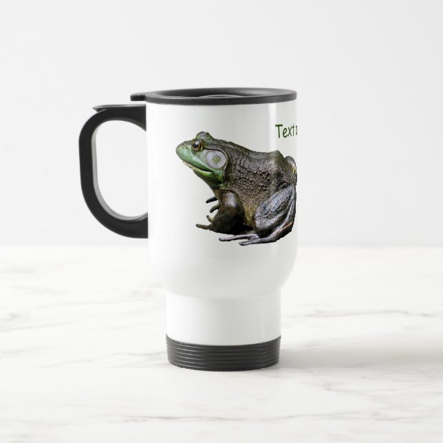 Big Old Bullfrog Nature Personalised  Travel Mug (Left)