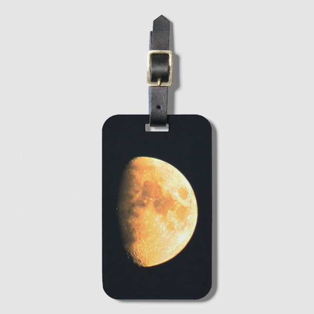 Big Old Moon bc ltcna Luggage Tag (Front Vertical)