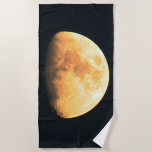 Big Old Moon btm Beach Towel