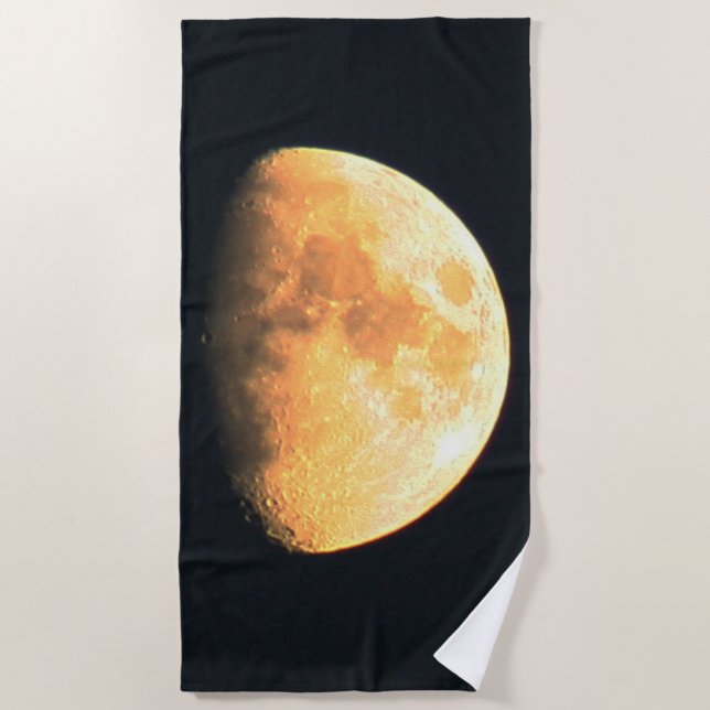 Big Old Moon btm Beach Towel (Front)