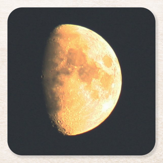 Big Old Moon coasterm Square Paper Coaster (Front)