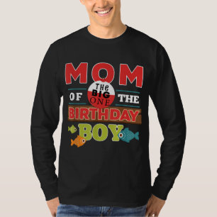 Big One Fishing Theme Mum of the Birthday Boy T-Shirt