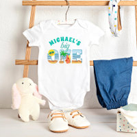 Big One surfing beach summer birthday