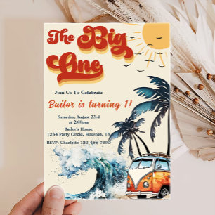 Big One Surfing Invitation   Big Wave