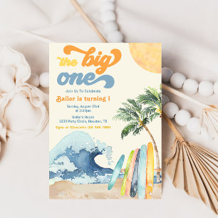 Big One Surfing Invitation Big Wave Invitation