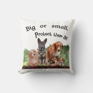 Big Or Small Pet lover Design By Chennai Indipup. Cushion