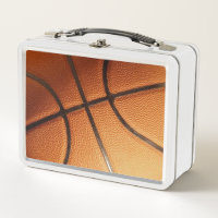 Big Orange Basketball, Metal Lunch Box