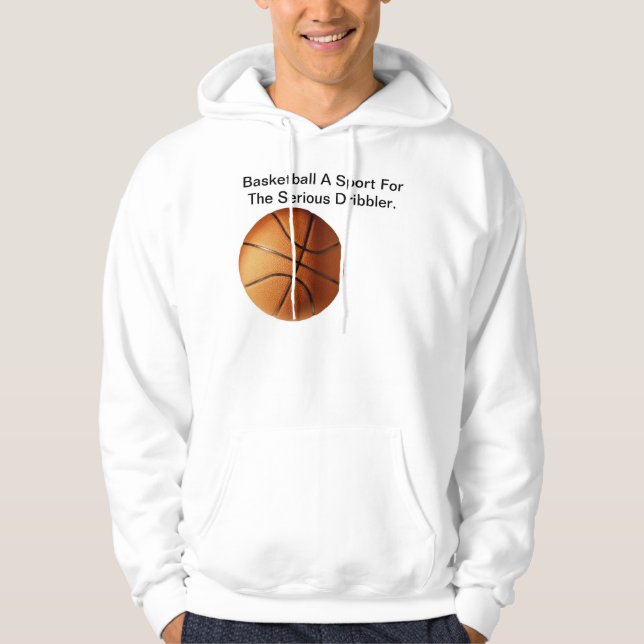 Big Orange Basketball Serious Dribbler,  Hoodie (Front)