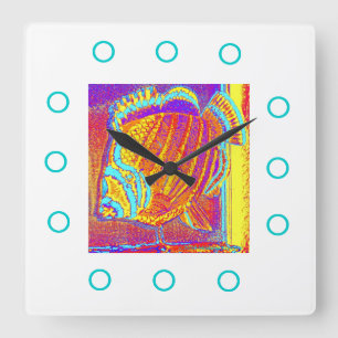 BIG ORANGE FISH CLOCK