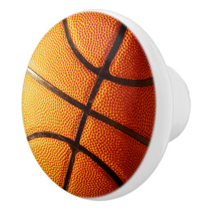 Big Orange Pimply Basketball, Ceramic Knob