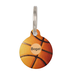 Big Orange Pimply Basketball, Pet Tag