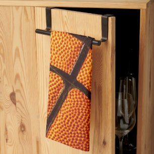 Big Orange Pimply Basketball, Tea Towel
