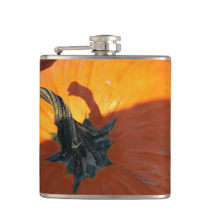 Big Orange Pumpkin Hip Flask