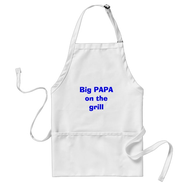 Big PAPA on the grill Standard Apron (Front)