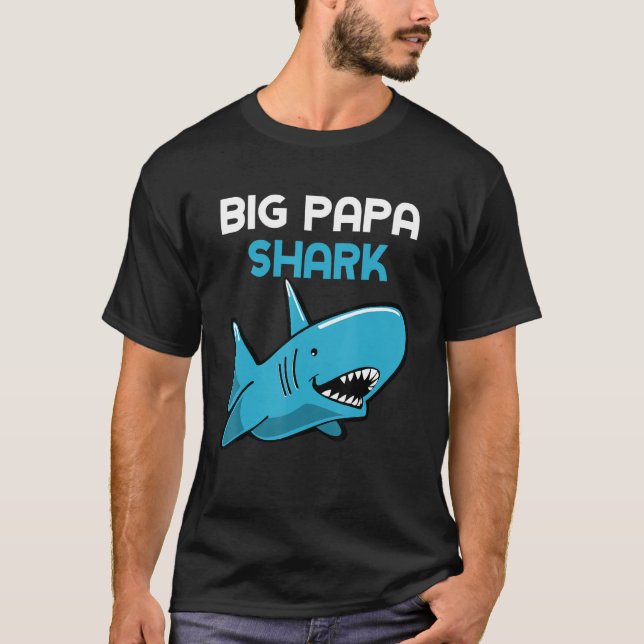 Big Papa Shark  Family T-Shirt (Front)
