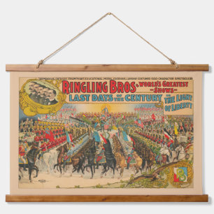 Big Parade With Men In Uniforms On Horseback Hanging Tapestry